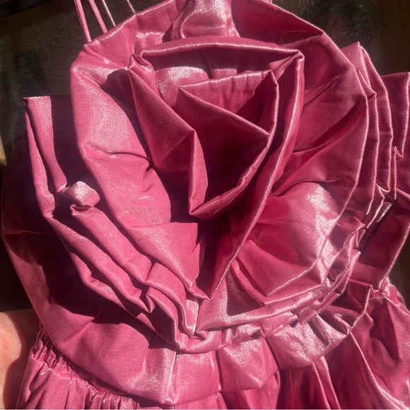 Sister Jane Pink Smocked Satin Mini Dress - Picture 11 of 15